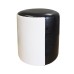 Taburet tub bej cu wenge
